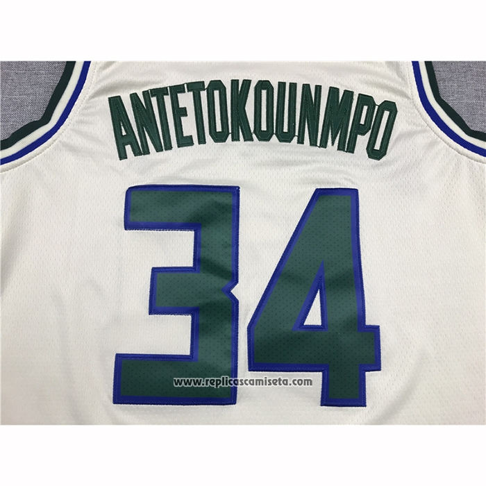Camiseta Milwaukee Bucks Giannis Antetokounmpo #34 Ciudad Crema